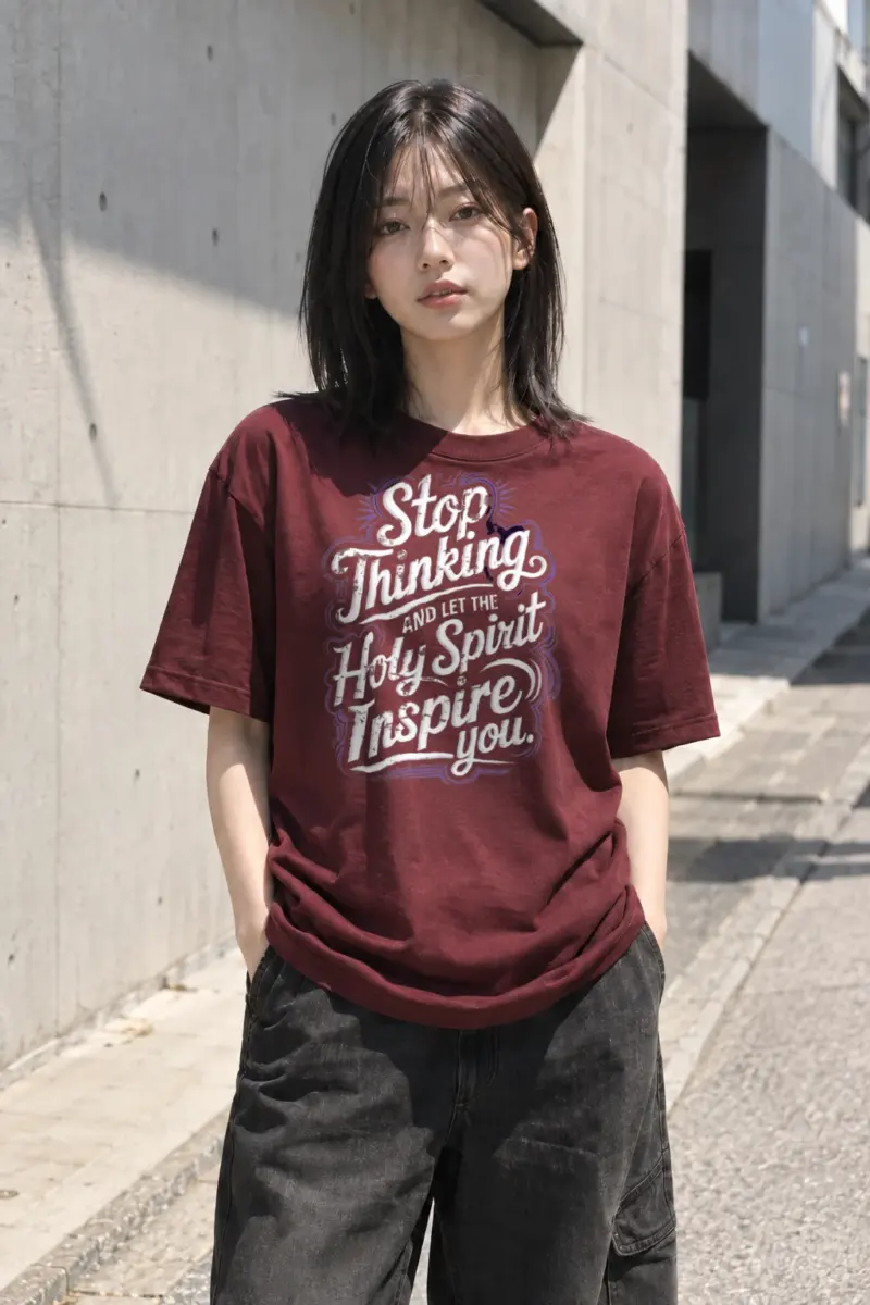 "Let The Spirit Inspire" Heavyweight Unisex Crewneck T-shirt | Gildan 5000