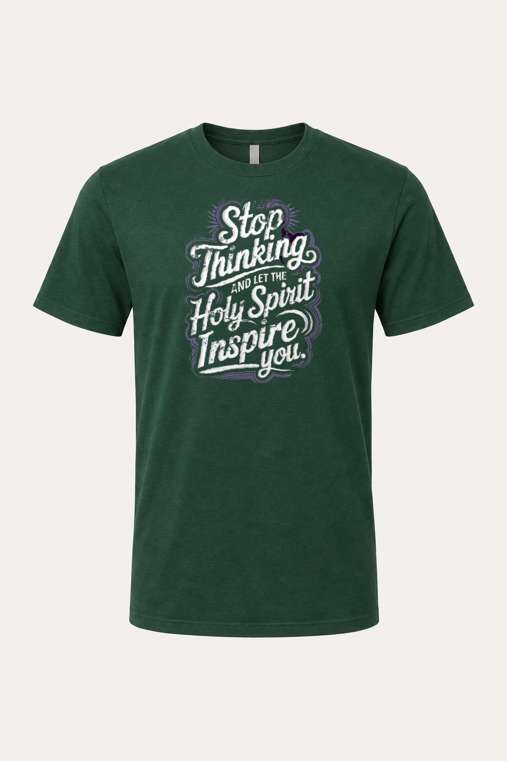 "Let The Spirit Inspire" Heavyweight Unisex Crewneck T-shirt | Gildan 5000