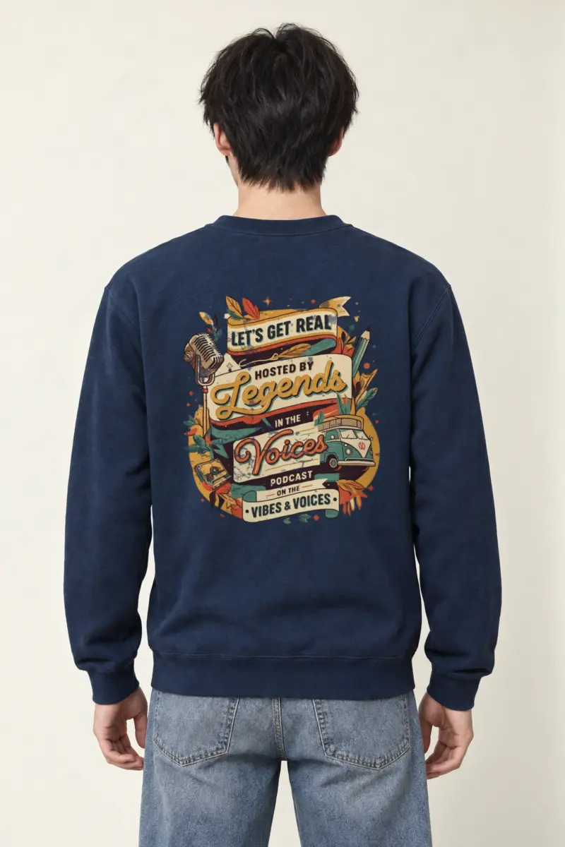 "Let’s Get Real" Heavy Blend Unisex Crewneck Sweatshirt