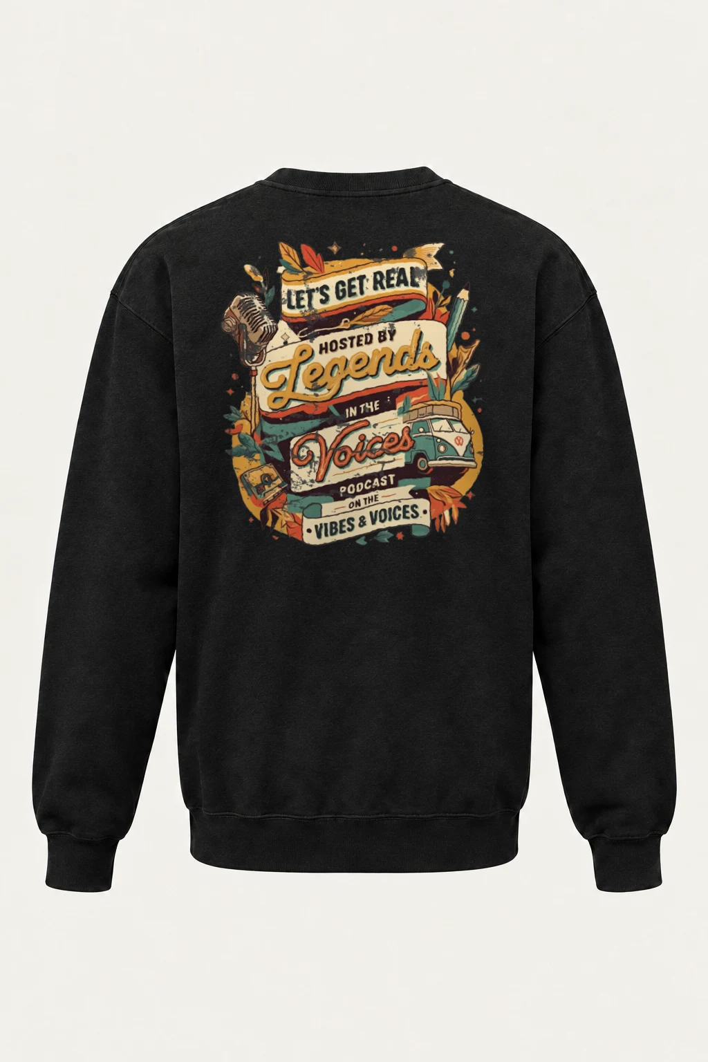 "Let’s Get Real" Heavy Blend Unisex Crewneck Sweatshirt | Gildan 18000