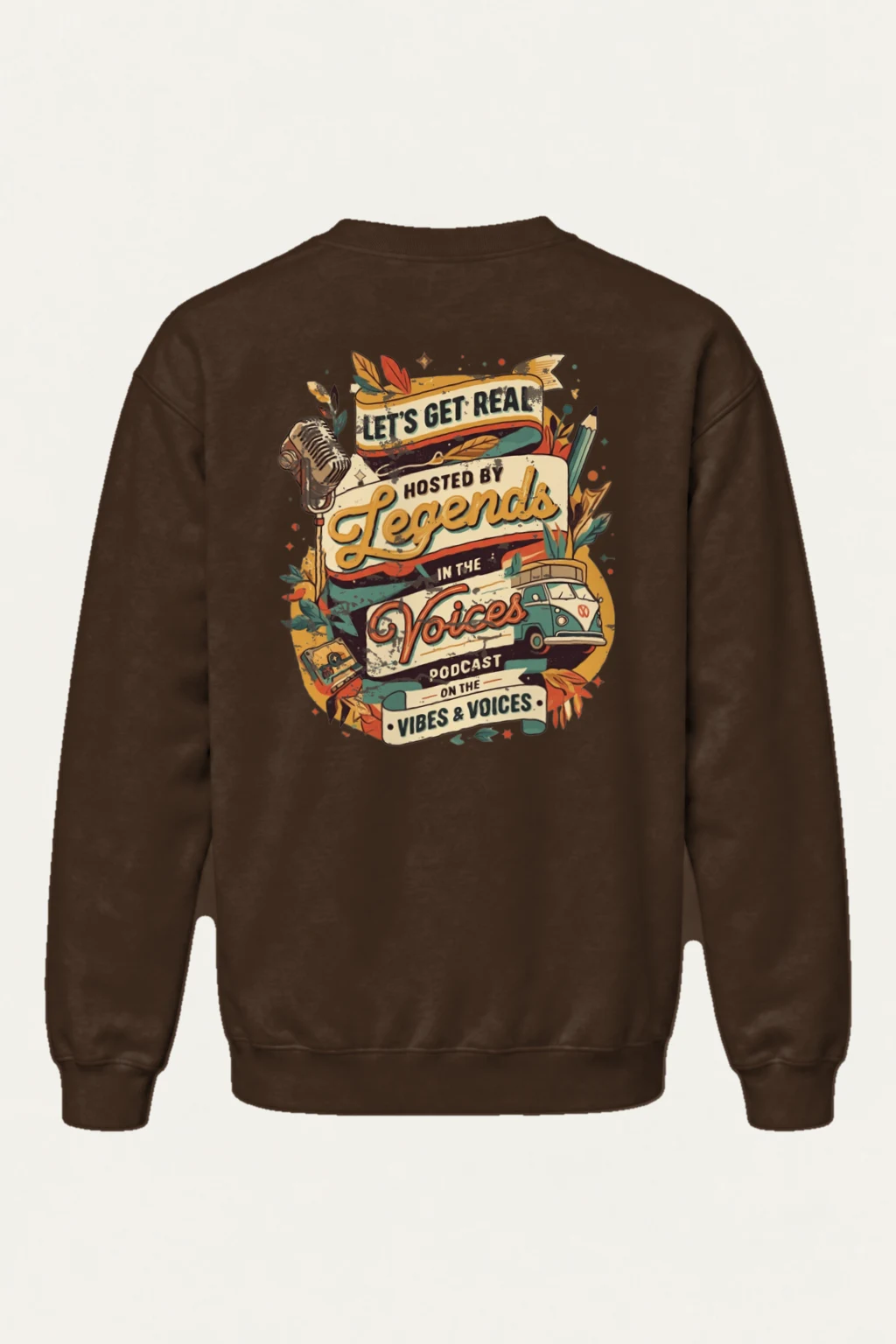 "Let’s Get Real" Heavy Blend Unisex Crewneck Sweatshirt | Gildan 18000