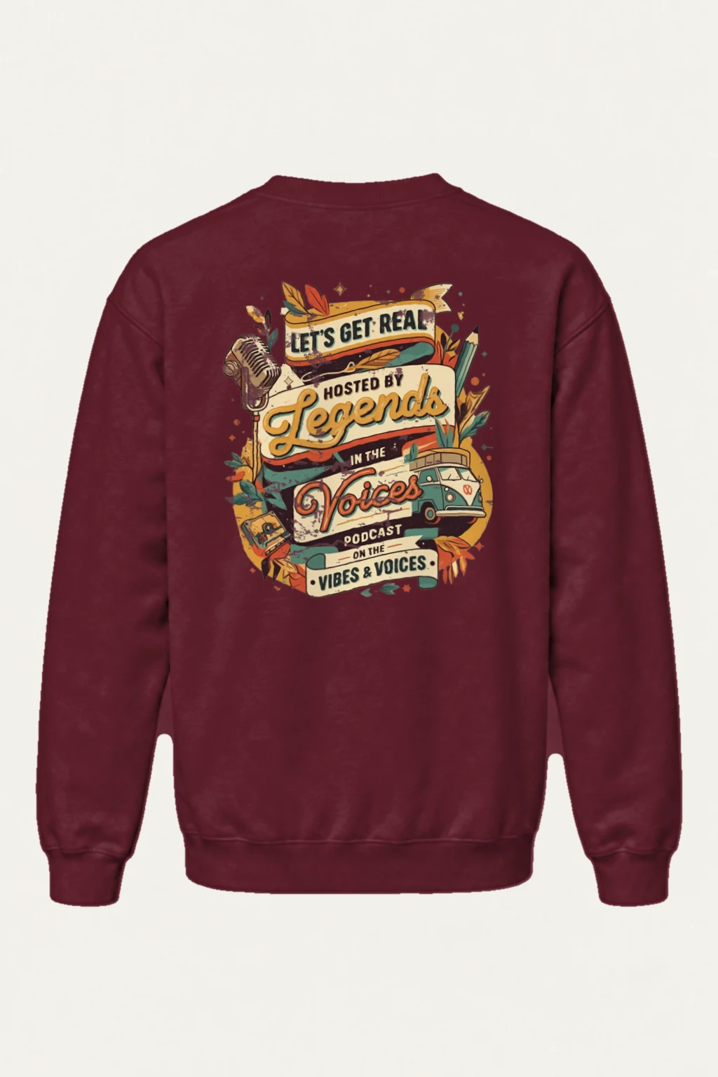 "Let’s Get Real" Heavy Blend Unisex Crewneck Sweatshirt | Gildan 18000