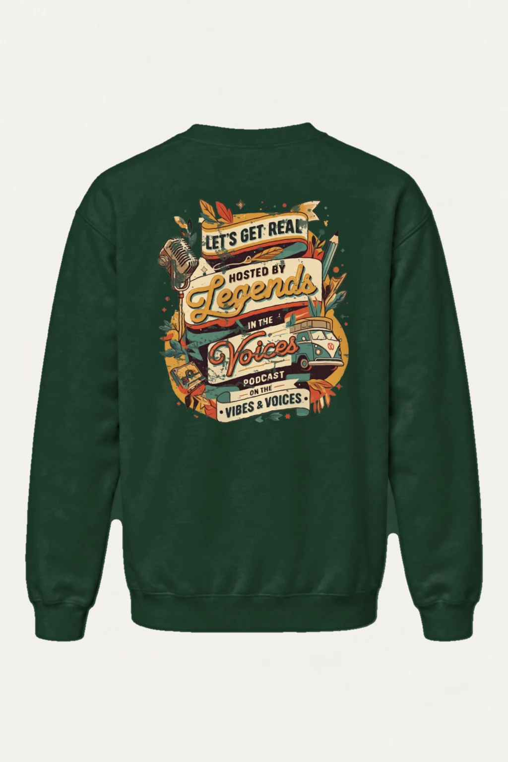"Let’s Get Real" Heavy Blend Unisex Crewneck Sweatshirt | Gildan 18000