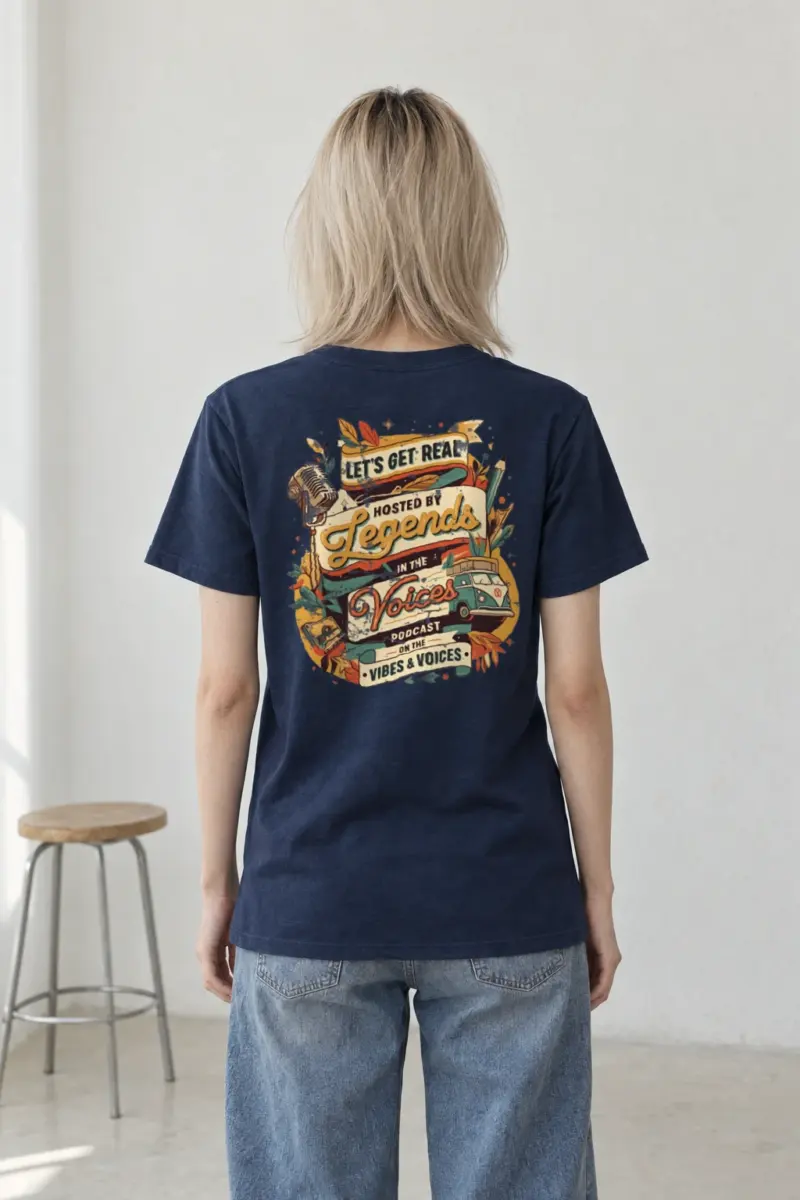 "Let’s Get Real" Heavyweight Unisex Crewneck T-shirt | Gildan 5000