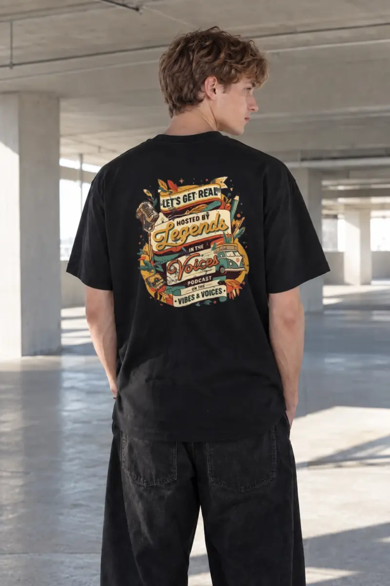 “Let’s Get Real” Heavyweight Unisex Crewneck T-shirt | Gildan 5000