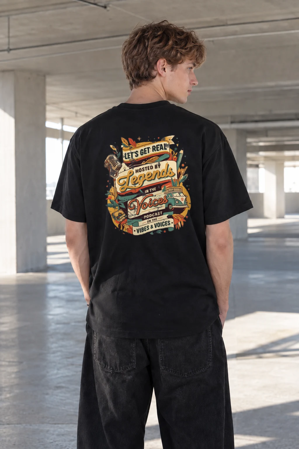 "Let’s Get Real" Heavyweight Unisex Crewneck T-shirt | Gildan 5000