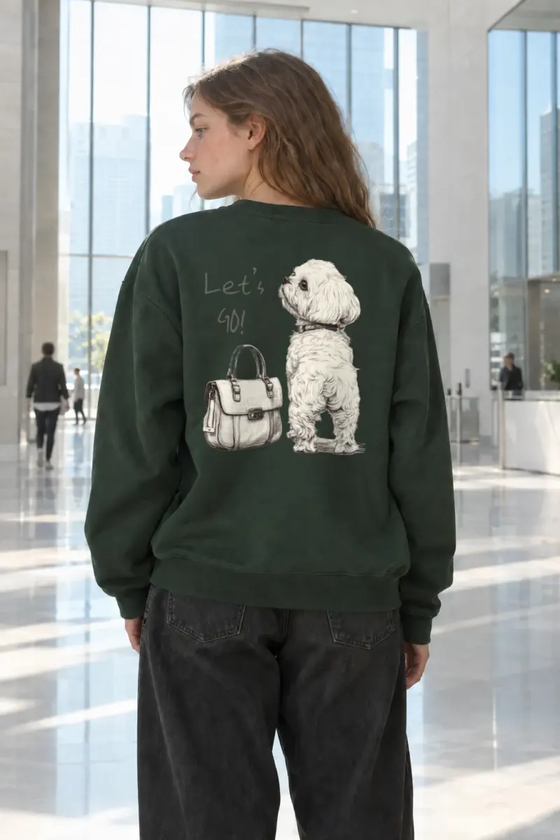 "Let’s Go Dog" Heavy Blend Unisex Crewneck Sweatshirt | Gildan 18000
