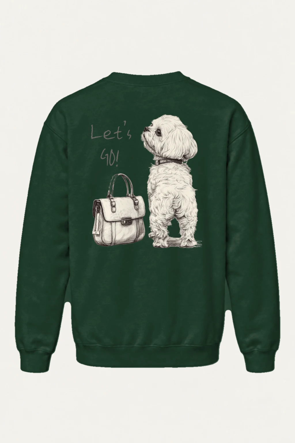 "Let’s Go Dog" Heavy Blend Unisex Crewneck Sweatshirt | Gildan 18000