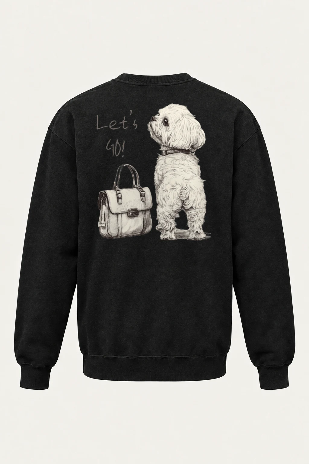 "Let’s Go Dog" Heavy Blend Unisex Crewneck Sweatshirt | Gildan 18000