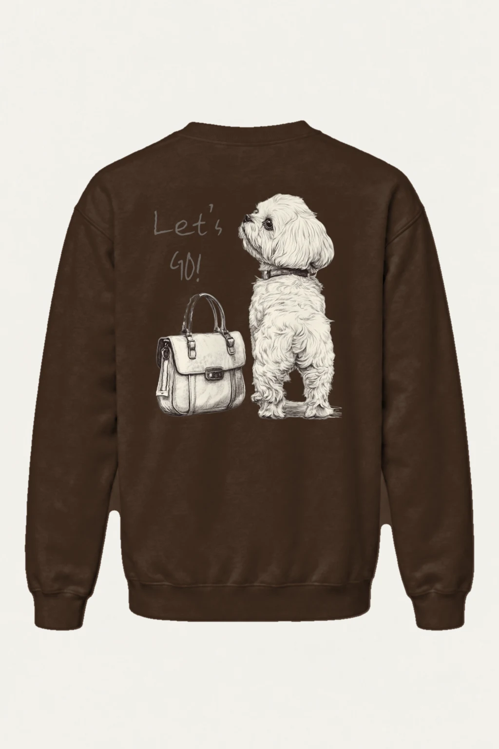 "Let’s Go Dog" Heavy Blend Unisex Crewneck Sweatshirt | Gildan 18000
