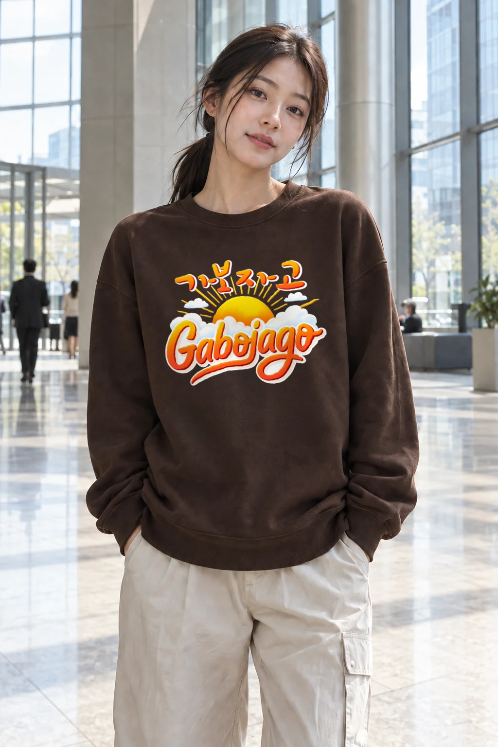 "Let’s Go Sunrise" Heavy Blend Unisex Crewneck Sweatshirt | Gildan 18000