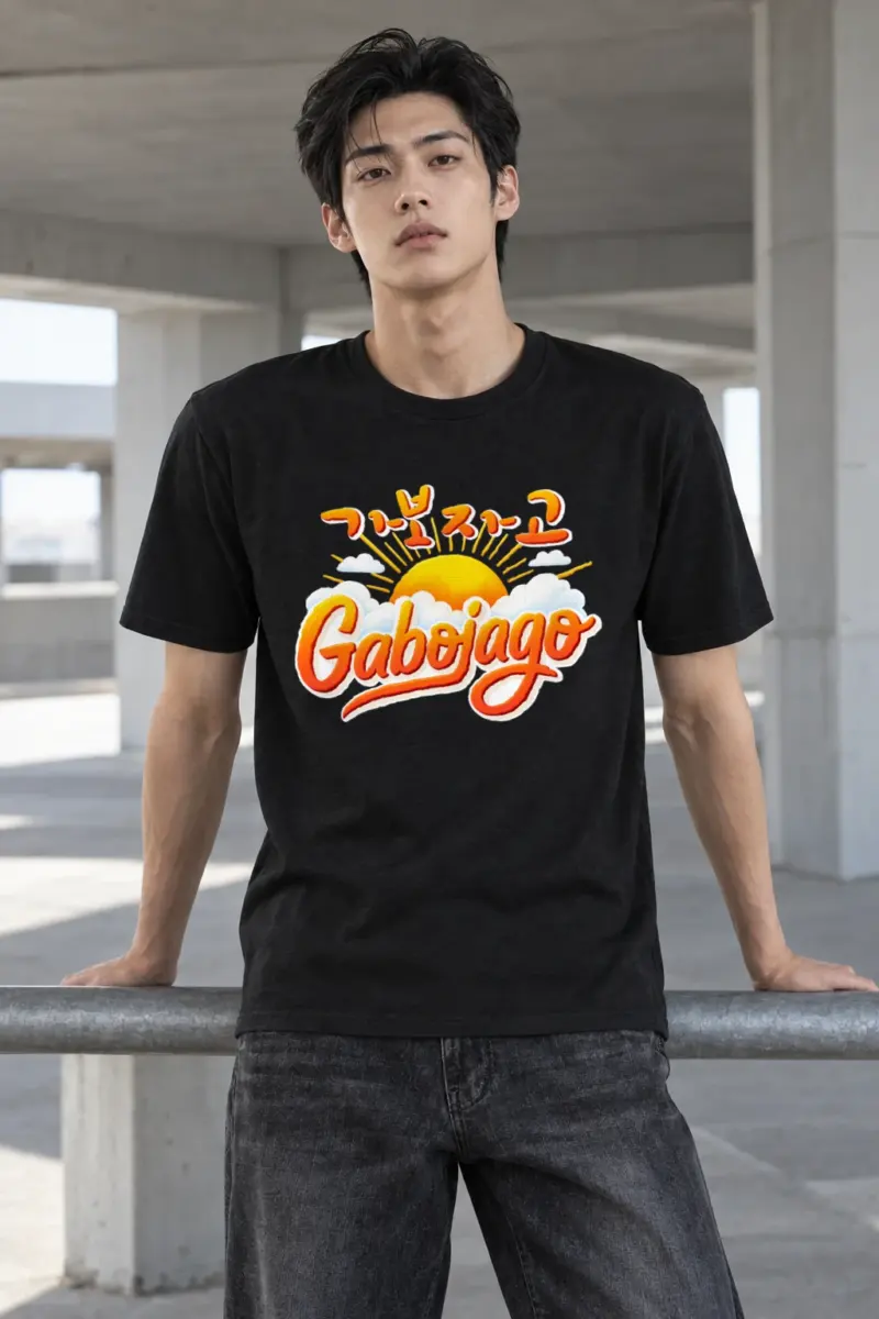 "Let's Go Sunrise" Heavyweight Unisex Crewneck T-shirt