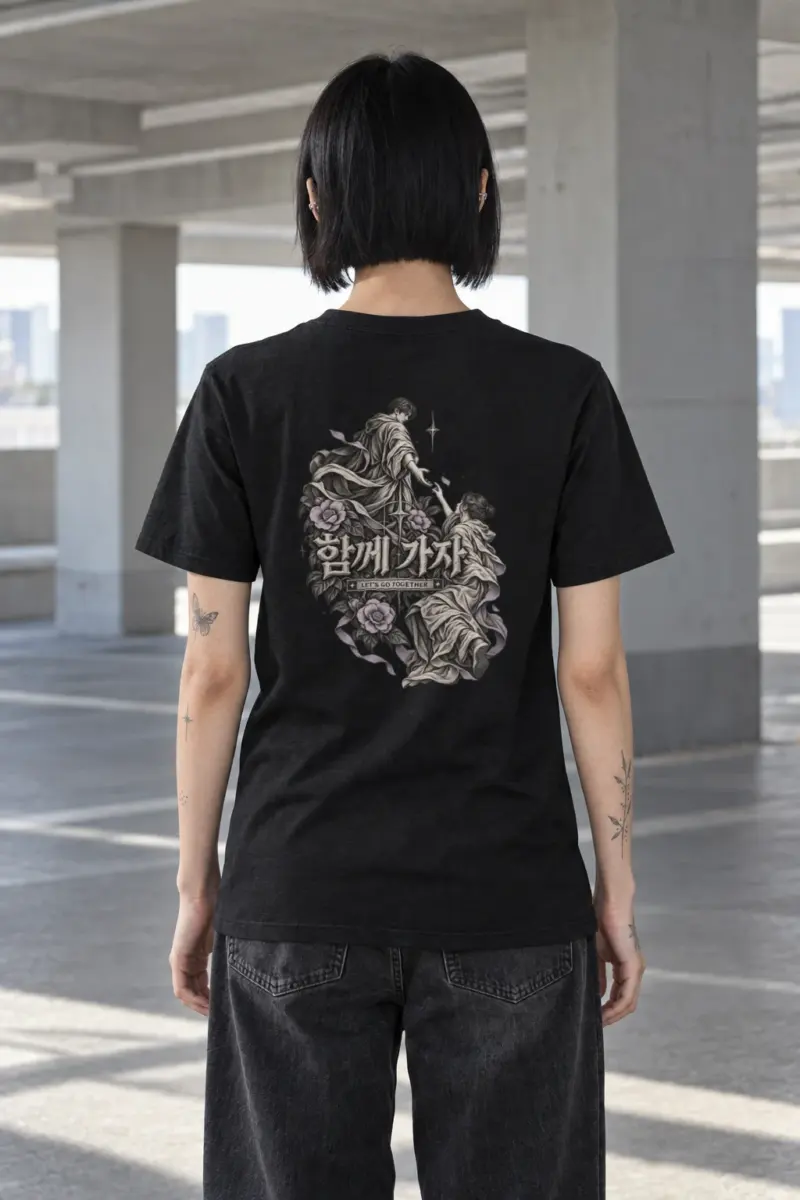 “Let’s Go Together” Heavyweight Unisex Crewneck T-shirt