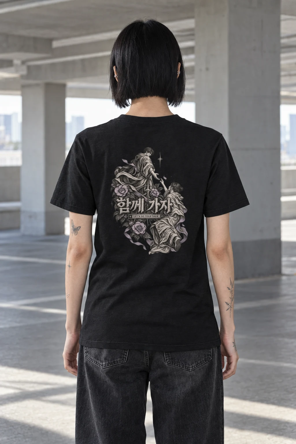 "Let's Go Together" Heavyweight Unisex Crewneck T-shirt