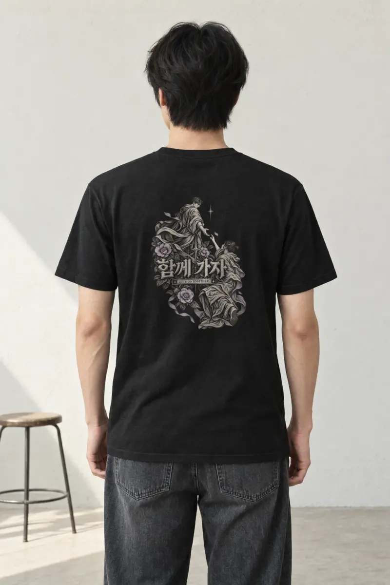 "Let's Go Together" Heavyweight Unisex Crewneck T-shirt