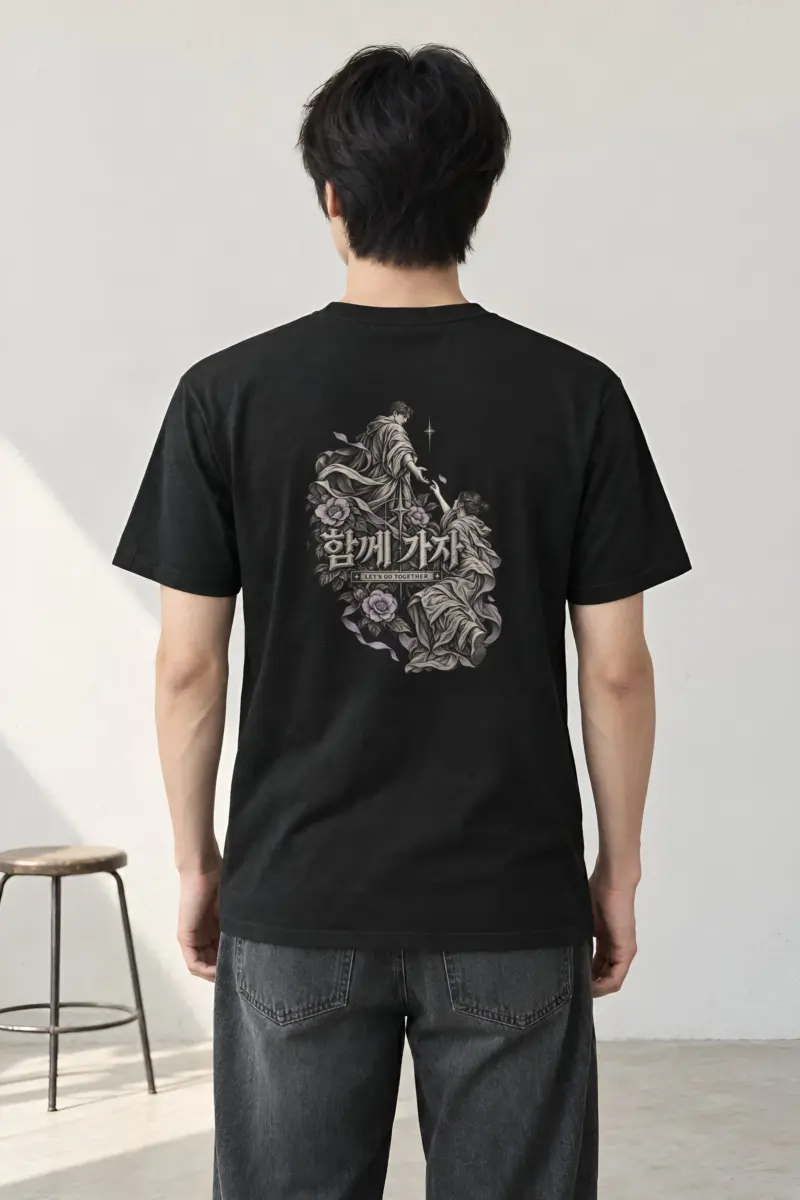 "Let's Go Together" Heavyweight Unisex Crewneck T-shirt