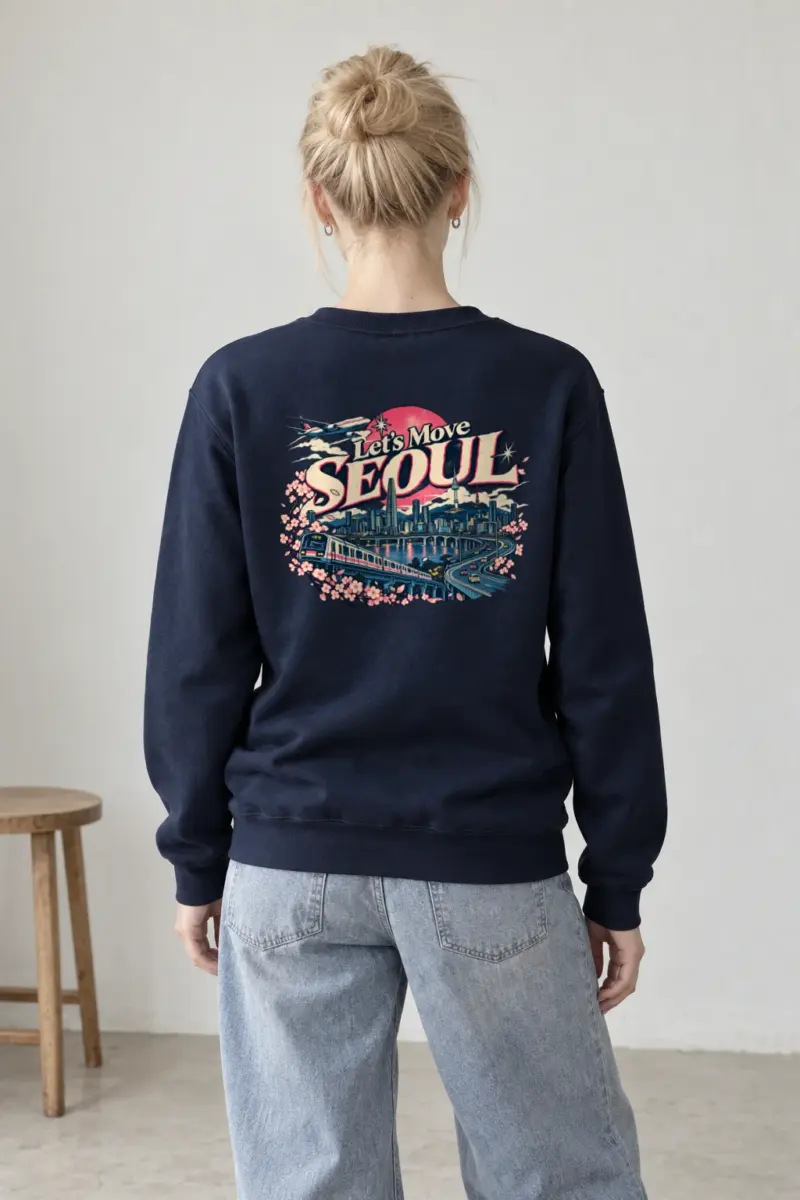 "Let's Move Seoul" Heavy Blend Unisex Crewneck Sweatshirt