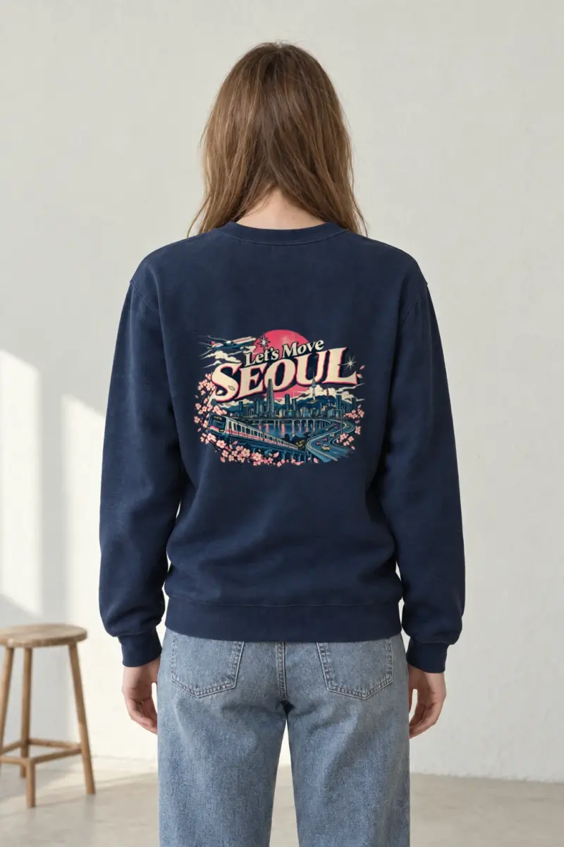 "Let's Move Seoul" Heavy Blend Unisex Crewneck Sweatshirt