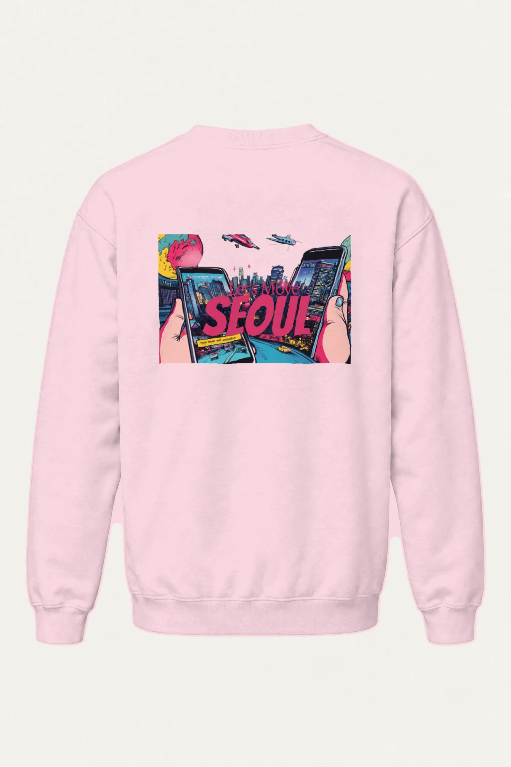 "Let’s Move Seoul" Heavy Blend Unisex Crewneck Sweatshirt | Gildan 18000