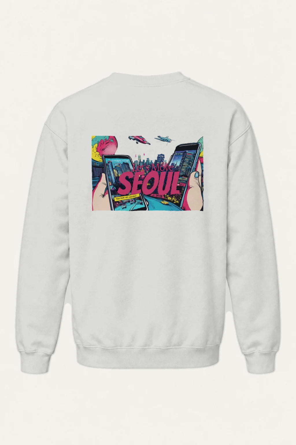 "Let’s Move Seoul" Heavy Blend Unisex Crewneck Sweatshirt | Gildan 18000