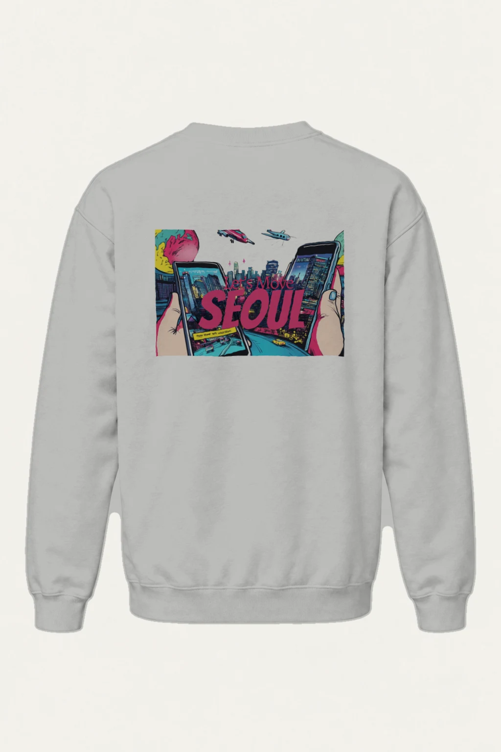 "Let’s Move Seoul" Heavy Blend Unisex Crewneck Sweatshirt | Gildan 18000