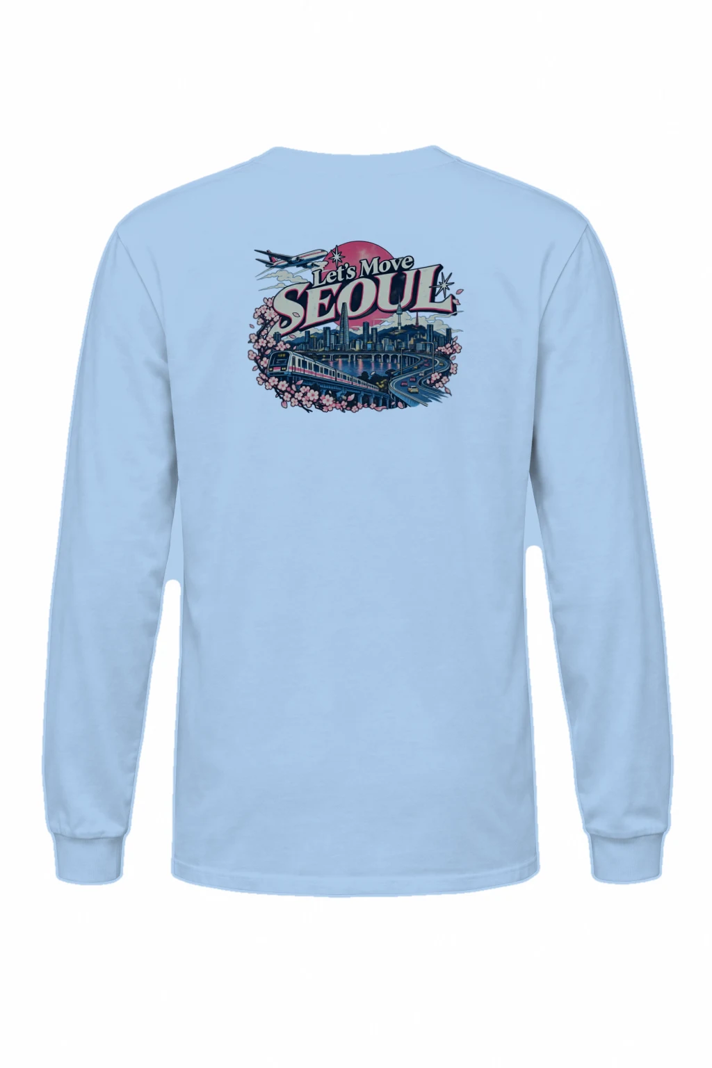 "Let’s Move Seoul" Unisex Longsleeve T-shirt | Gildan 2400