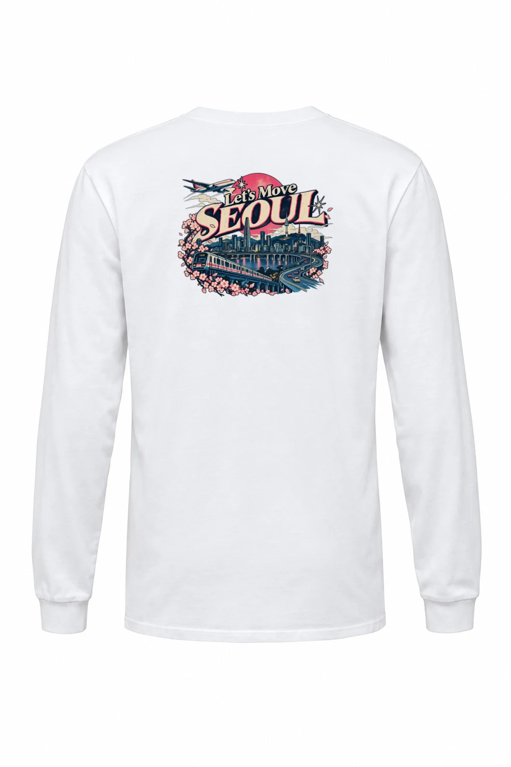 "Let’s Move Seoul" Unisex Longsleeve T-shirt | Gildan 2400