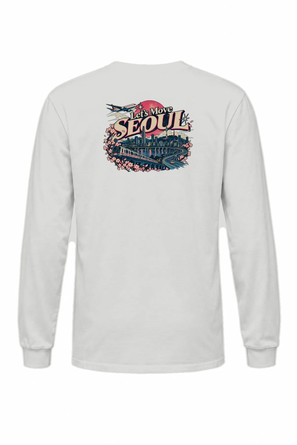 "Let’s Move Seoul" Unisex Longsleeve T-shirt | Gildan 2400
