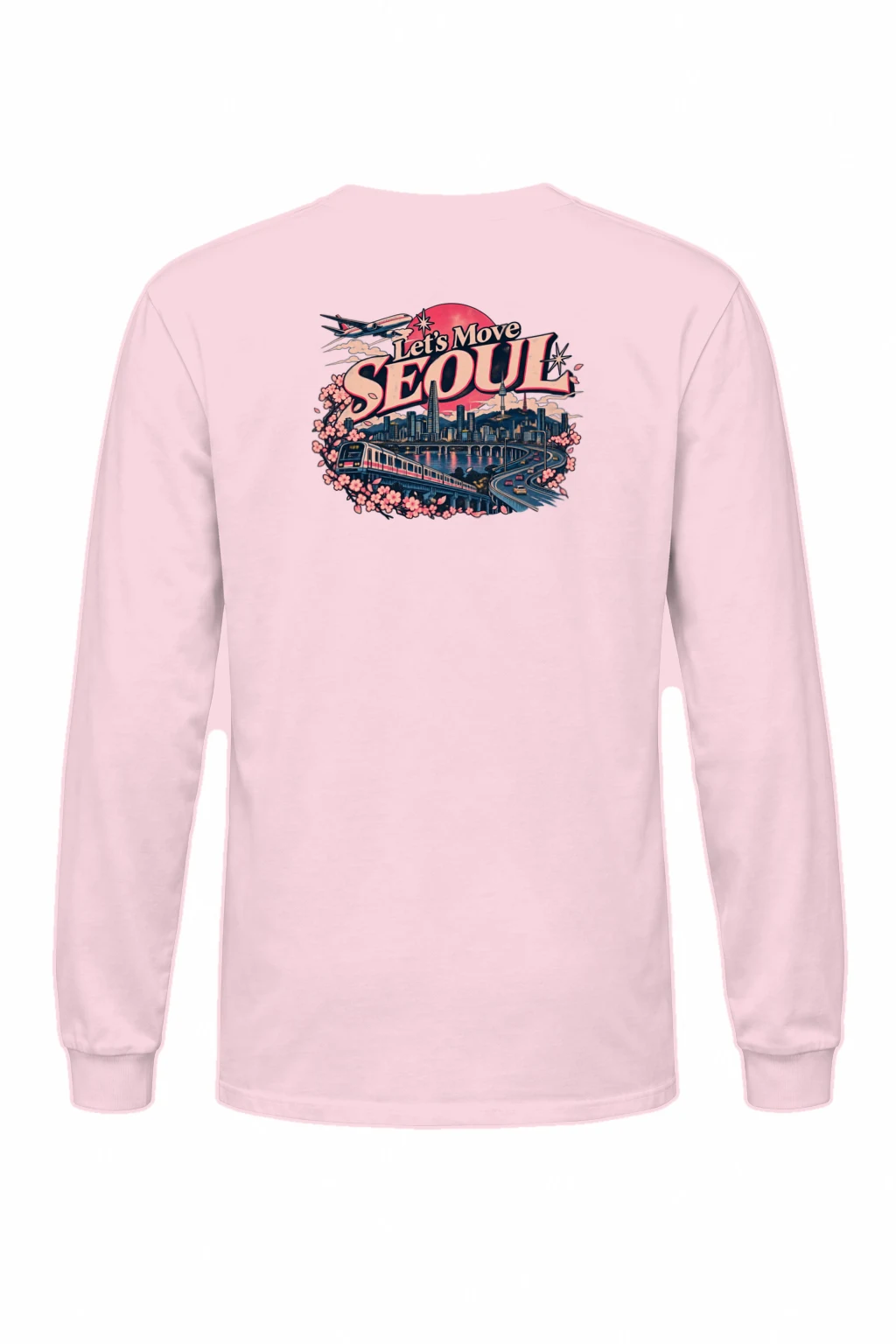 "Let’s Move Seoul" Unisex Longsleeve T-shirt | Gildan 2400