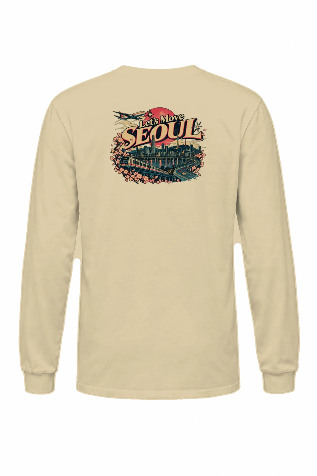 "Let’s Move Seoul" Unisex Longsleeve T-shirt | Gildan 2400