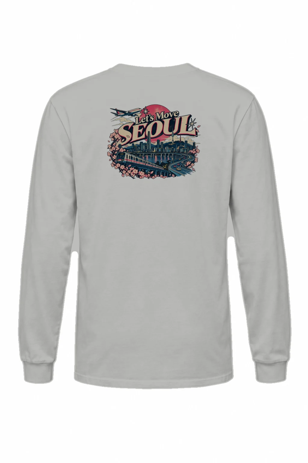 "Let’s Move Seoul" Unisex Longsleeve T-shirt | Gildan 2400