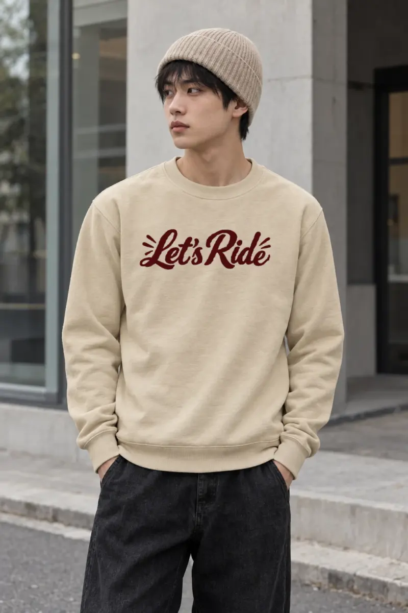 "Let's Ride" Heavy Blend Unisex Crewneck Sweatshirt