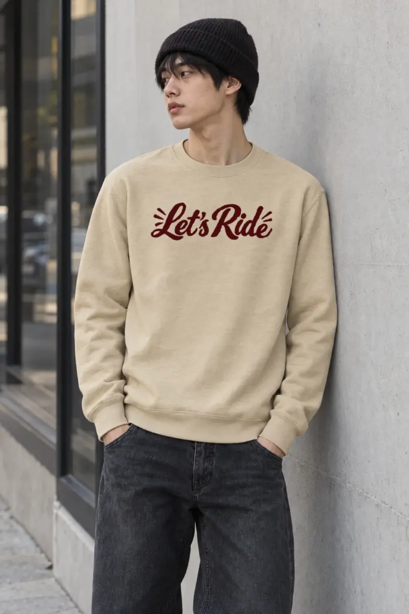 "Let's Ride" Heavy Blend Unisex Crewneck Sweatshirt