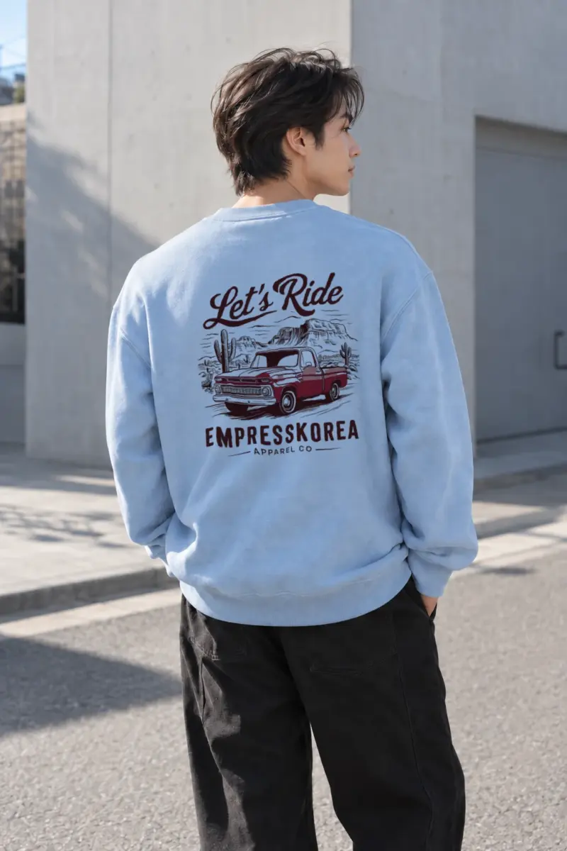 “Let’s Ride” Heavy Blend Unisex Crewneck Sweatshirt | Gildan 18000