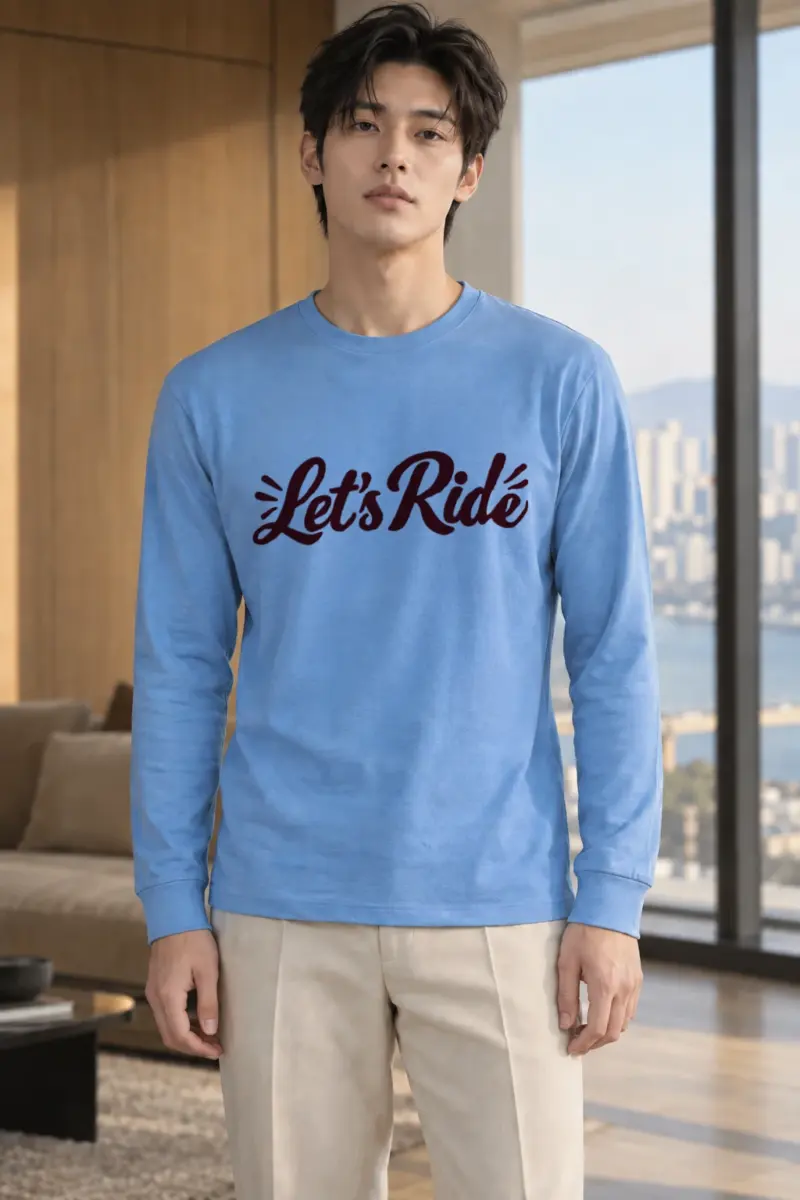 "Let's Ride" Unisex Longsleeve T-shirt | Gildan 2400