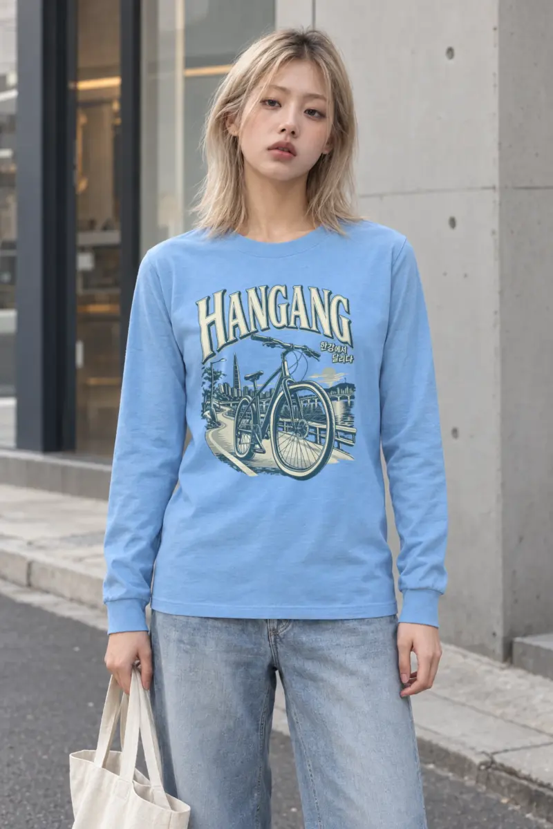 "Hangang 달리다 Longsleeve" Unisex Longsleeve T-shirt
