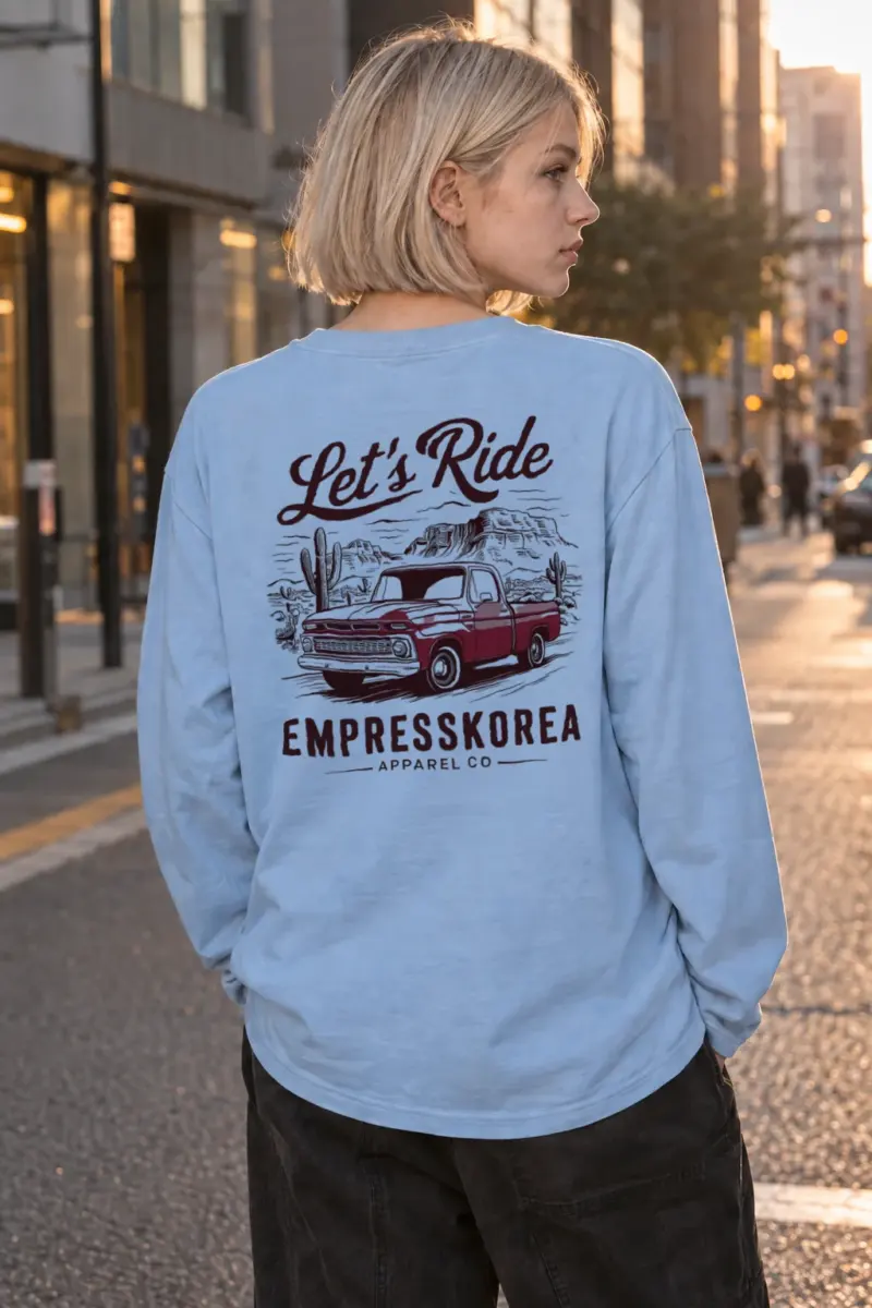 "Let's Ride" Unisex Longsleeve T-shirt | Gildan 2400