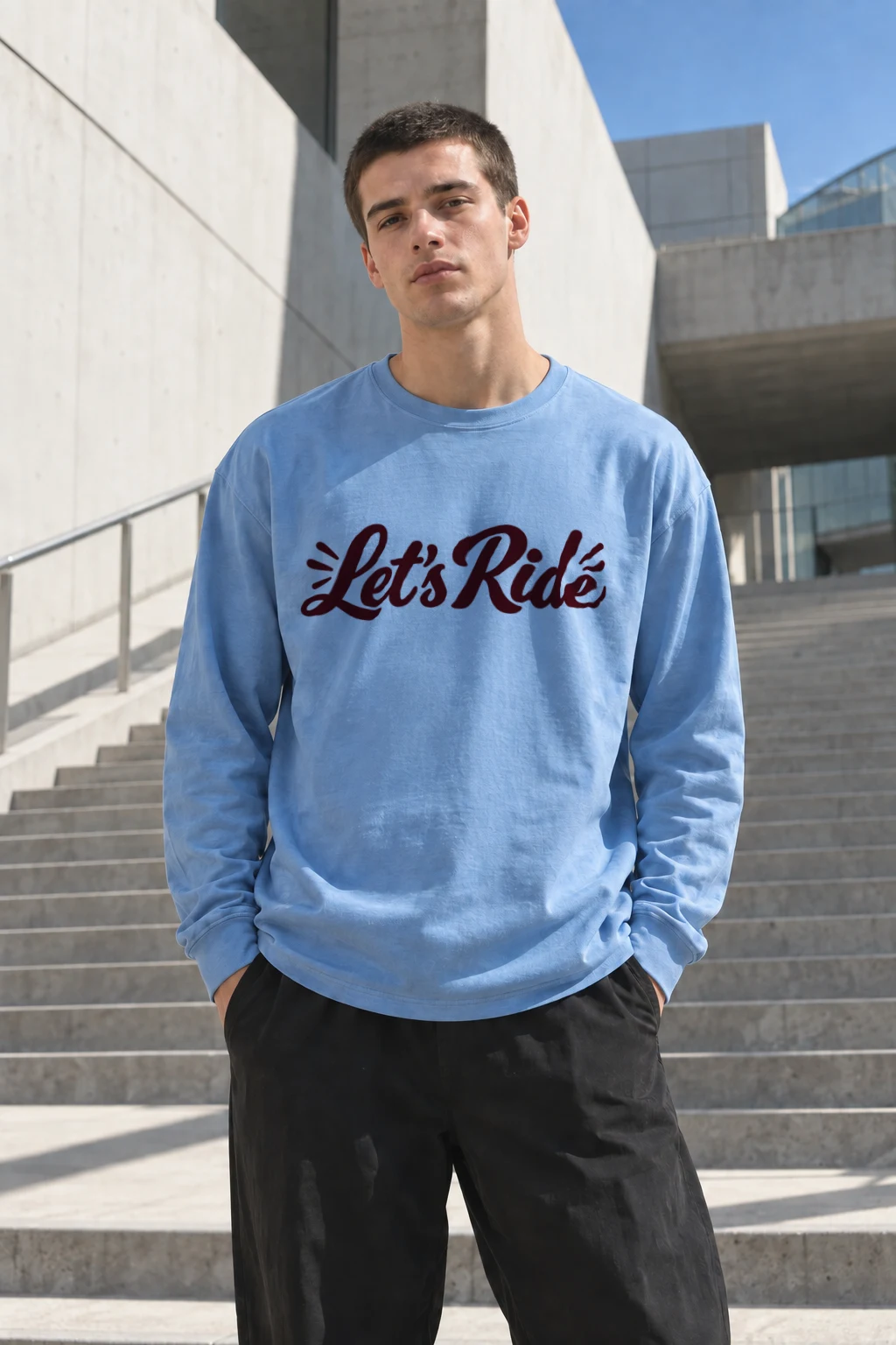 "Let's Ride" Unisex Longsleeve T-shirt | Gildan 2400