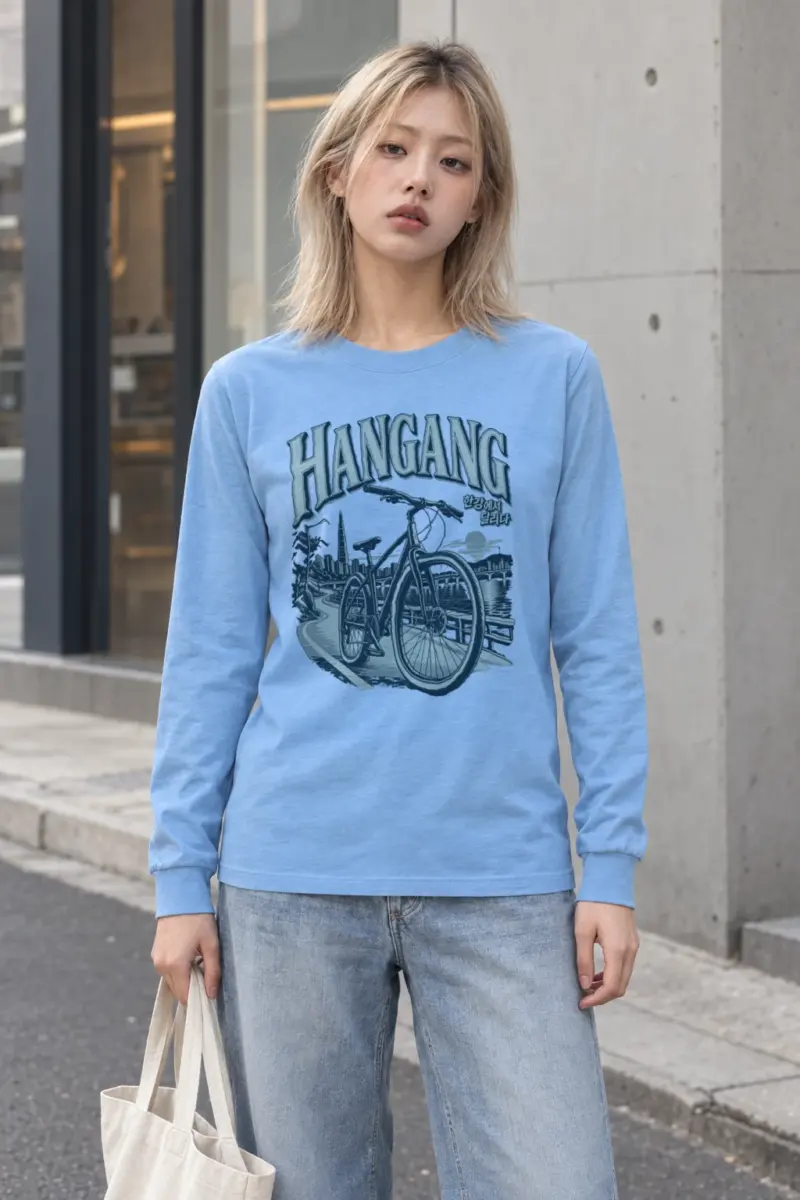 "Hangang 달리다 Longsleeve" Unisex Longsleeve T-shirt
