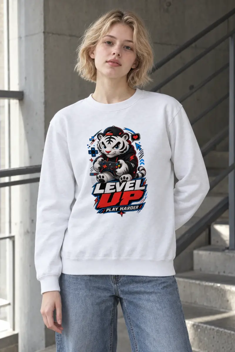 "Level Up" Heavy Blend Unisex Crewneck Sweatshirt