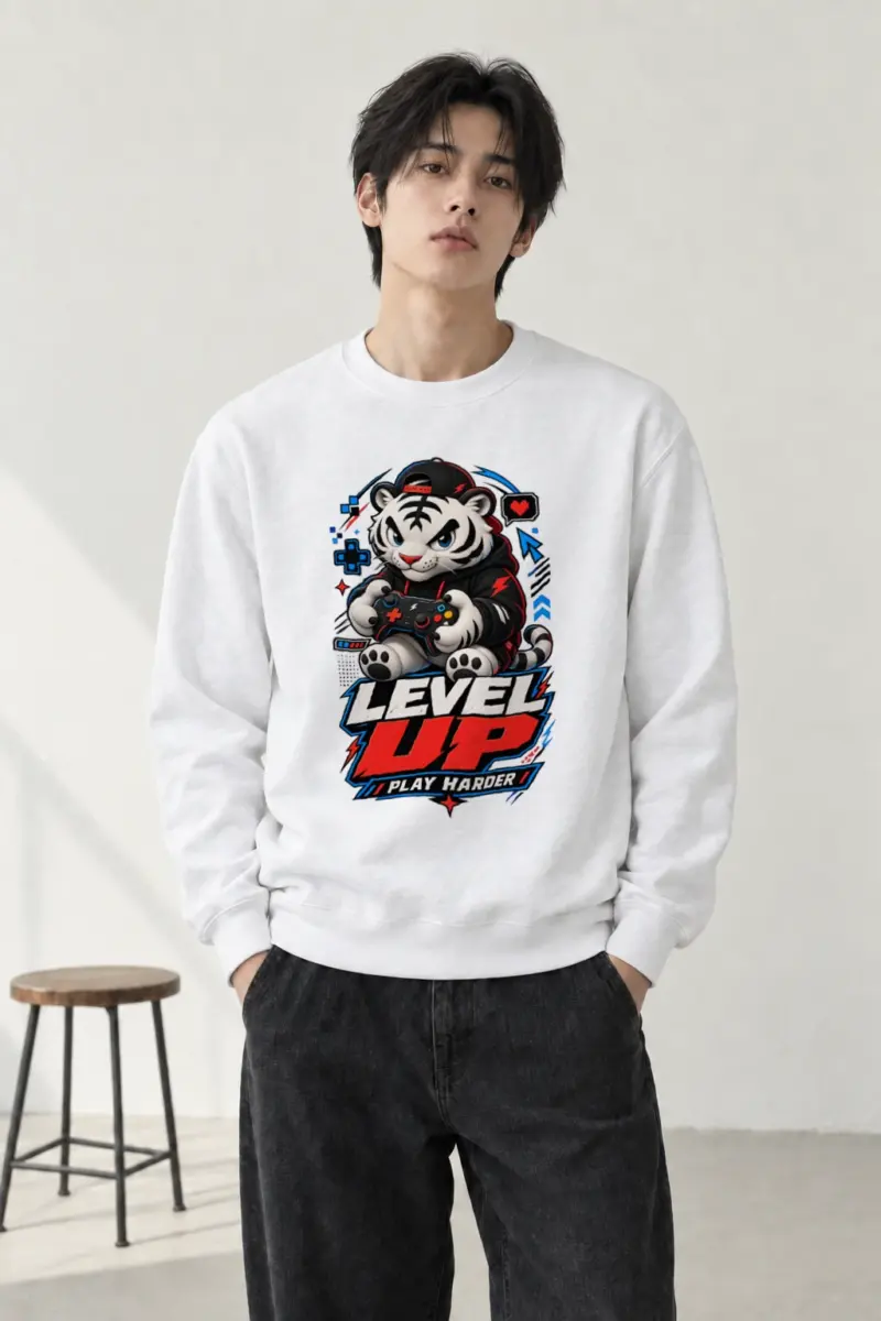"Level Up" Heavy Blend Unisex Crewneck Sweatshirt