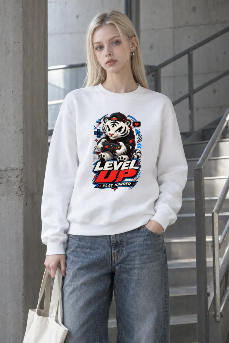 "Level Up" Heavy Blend Unisex Crewneck Sweatshirt