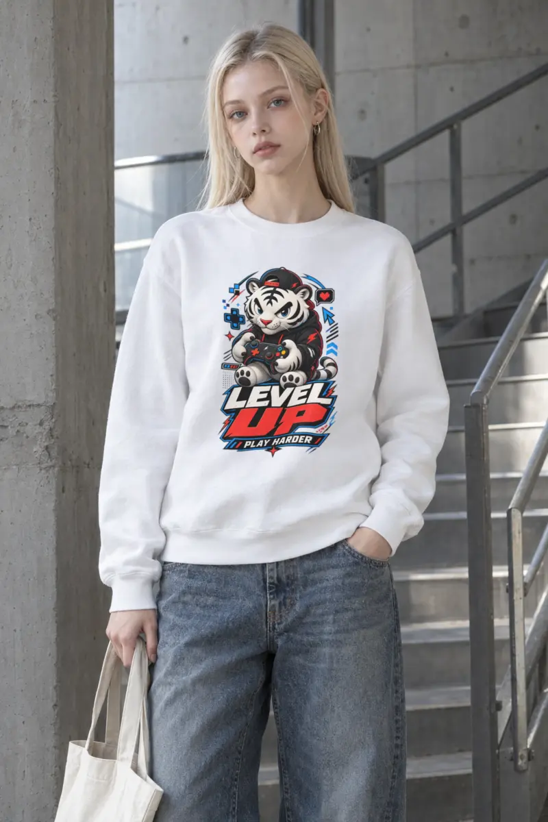 "Level Up" Heavy Blend Unisex Crewneck Sweatshirt