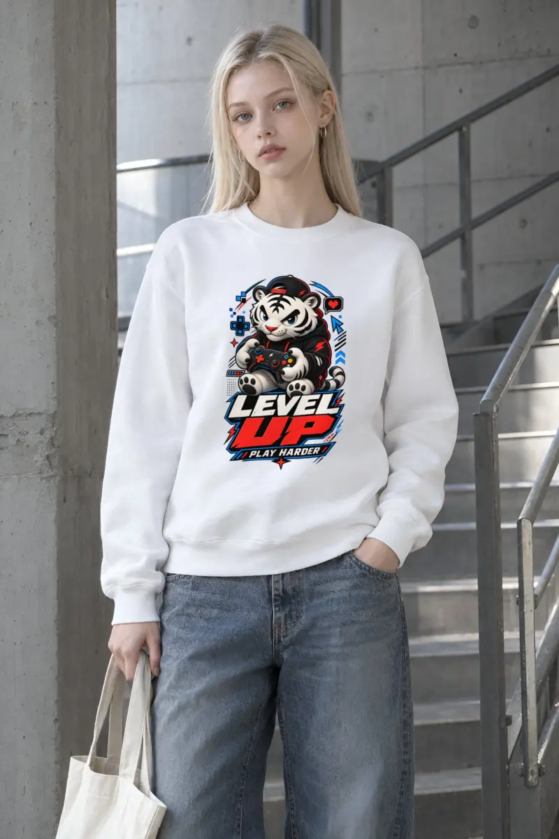 "Level Up" Heavy Blend Unisex Crewneck Sweatshirt