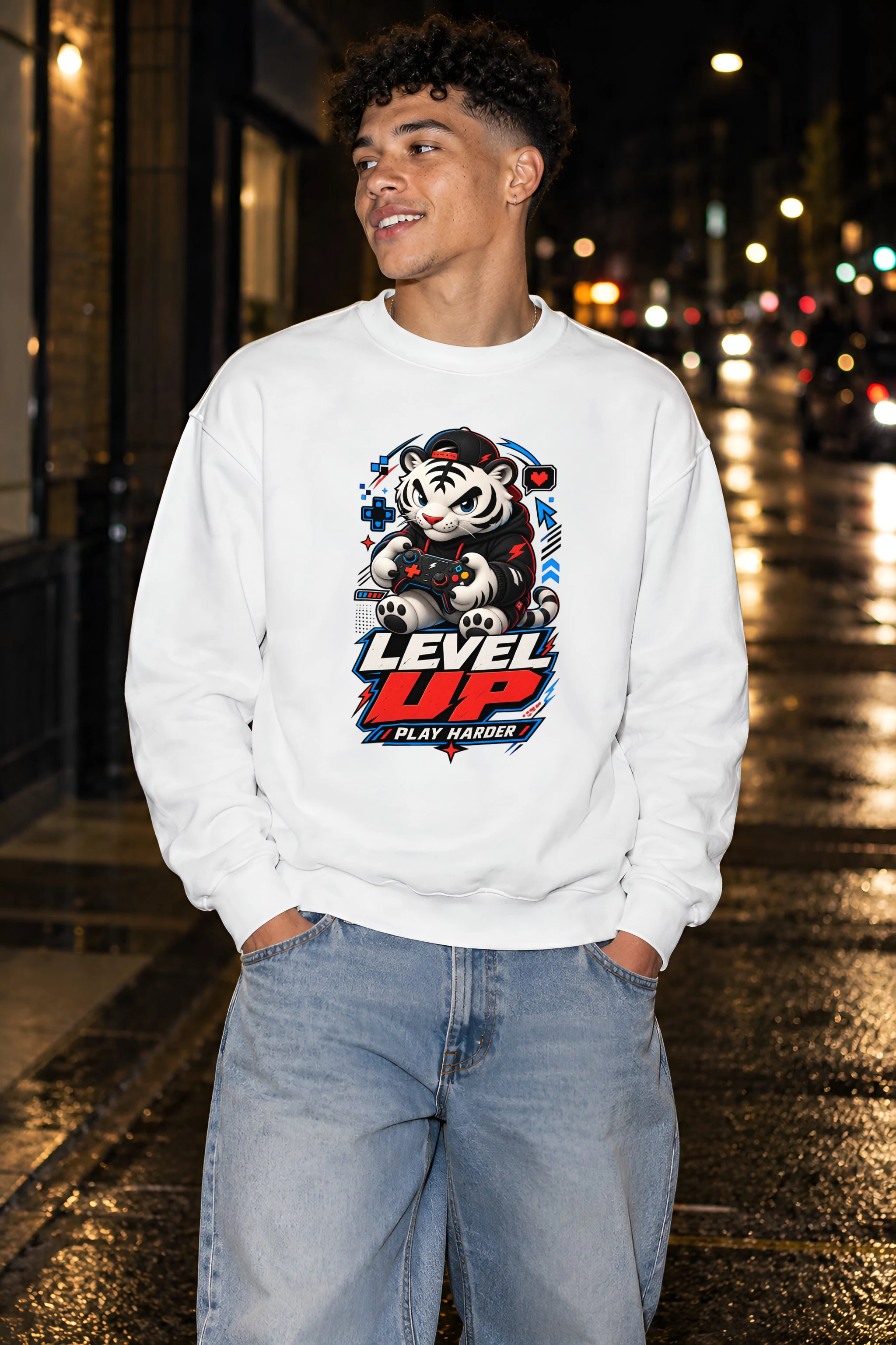 "Level Up" 1 Crewneck Sweatshirt