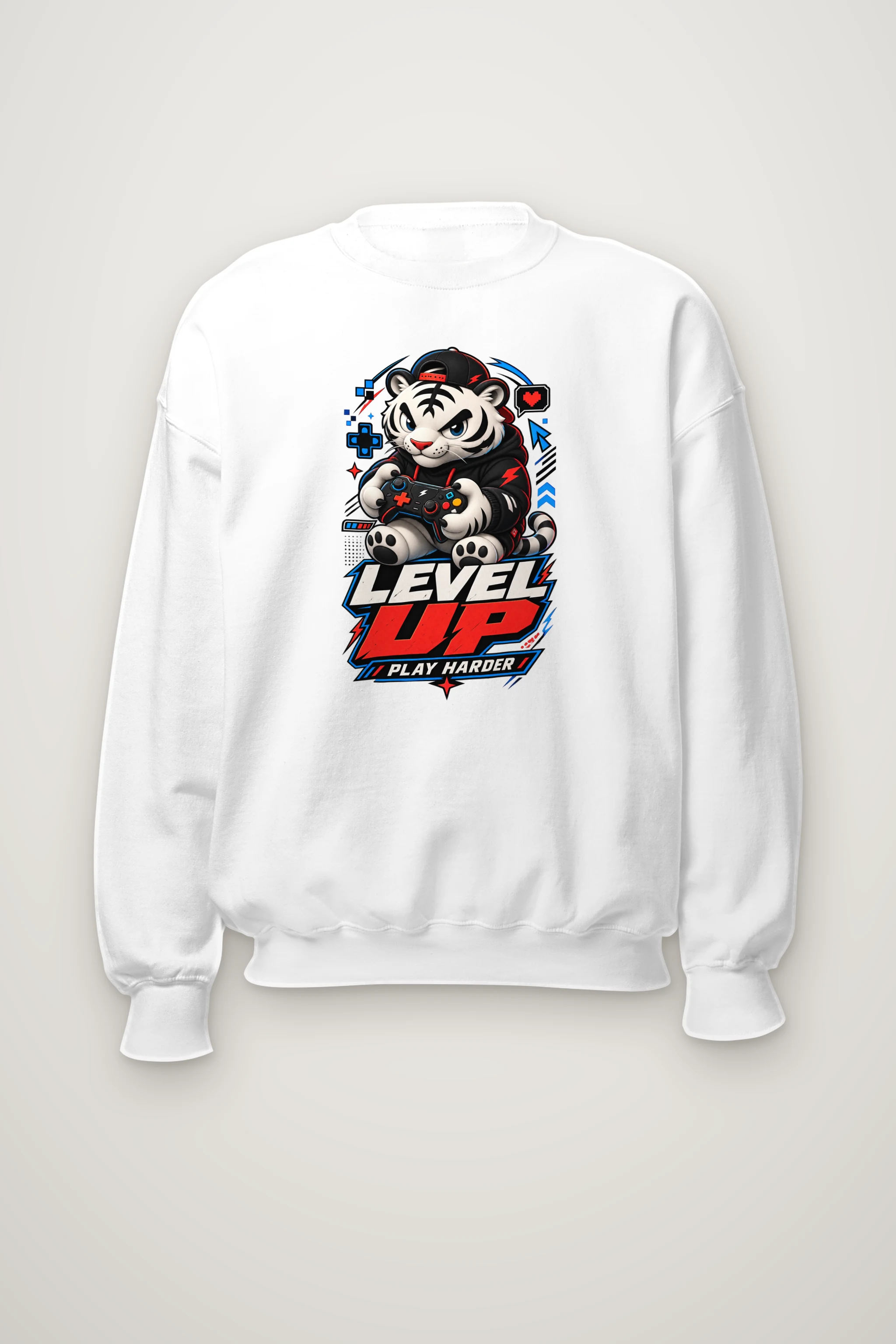 "Level Up" Heavy Blend Unisex Crewneck Sweatshirt