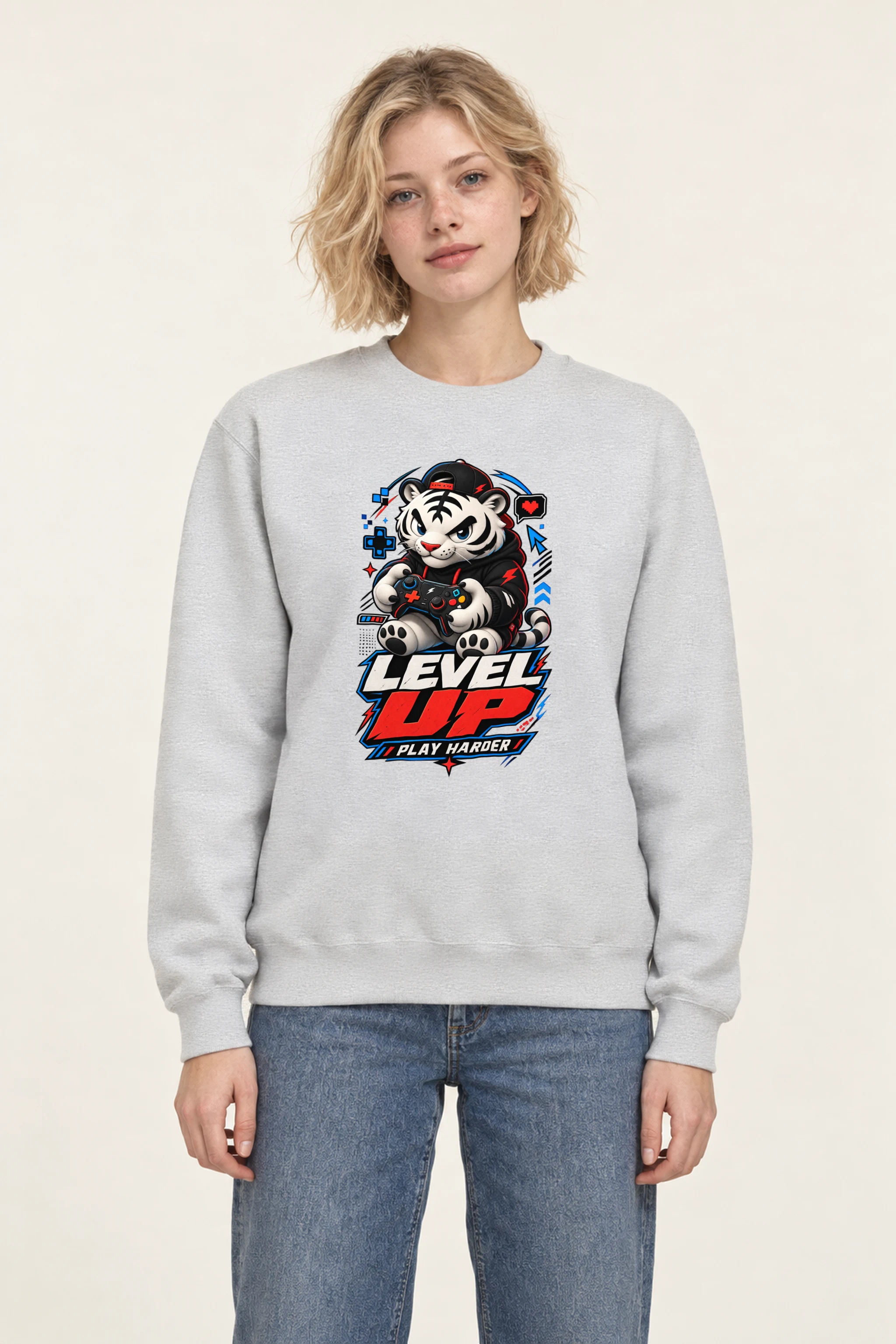 "Level Up" 1 Crewneck Sweatshirt