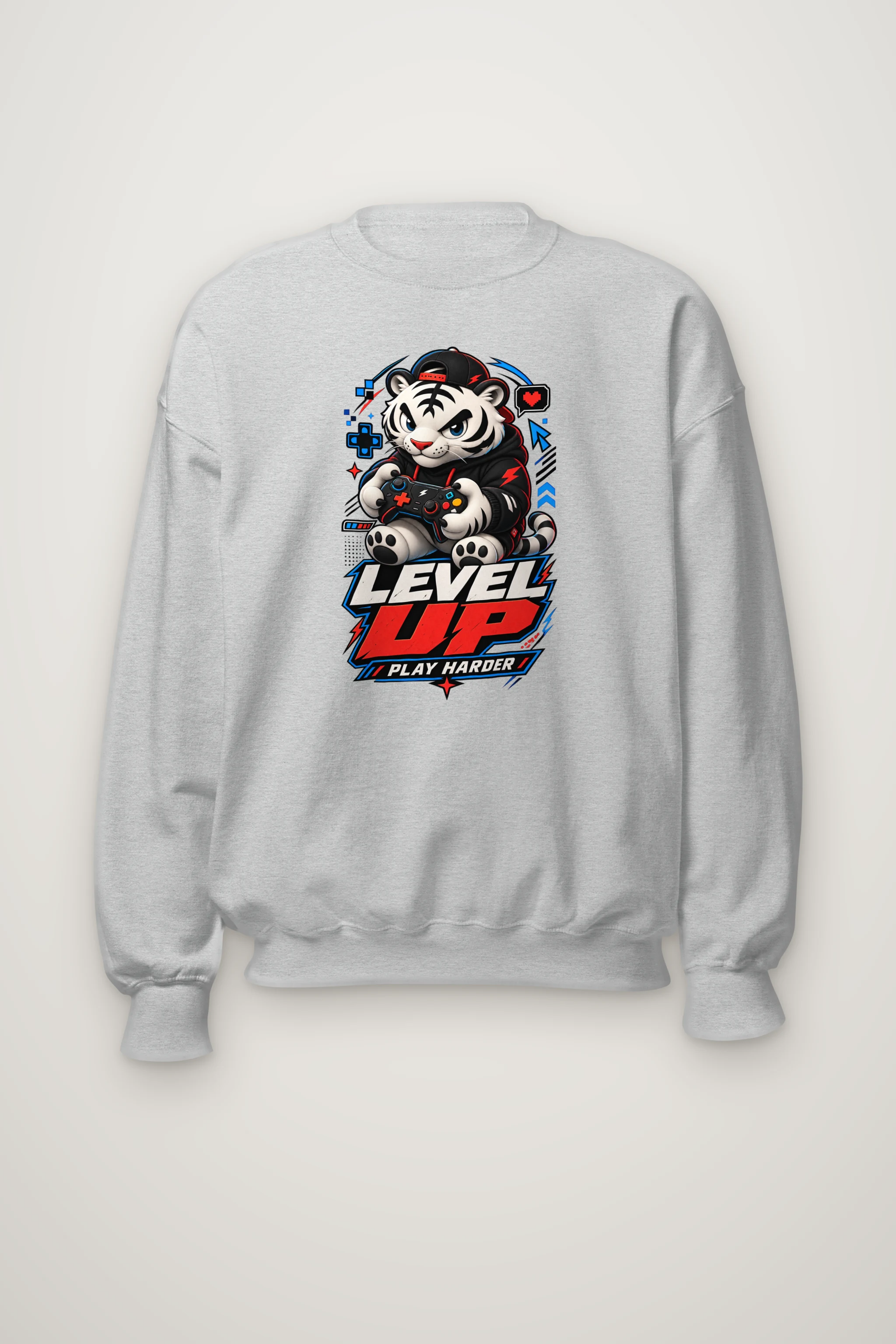 "Level Up" Heavy Blend Unisex Crewneck Sweatshirt