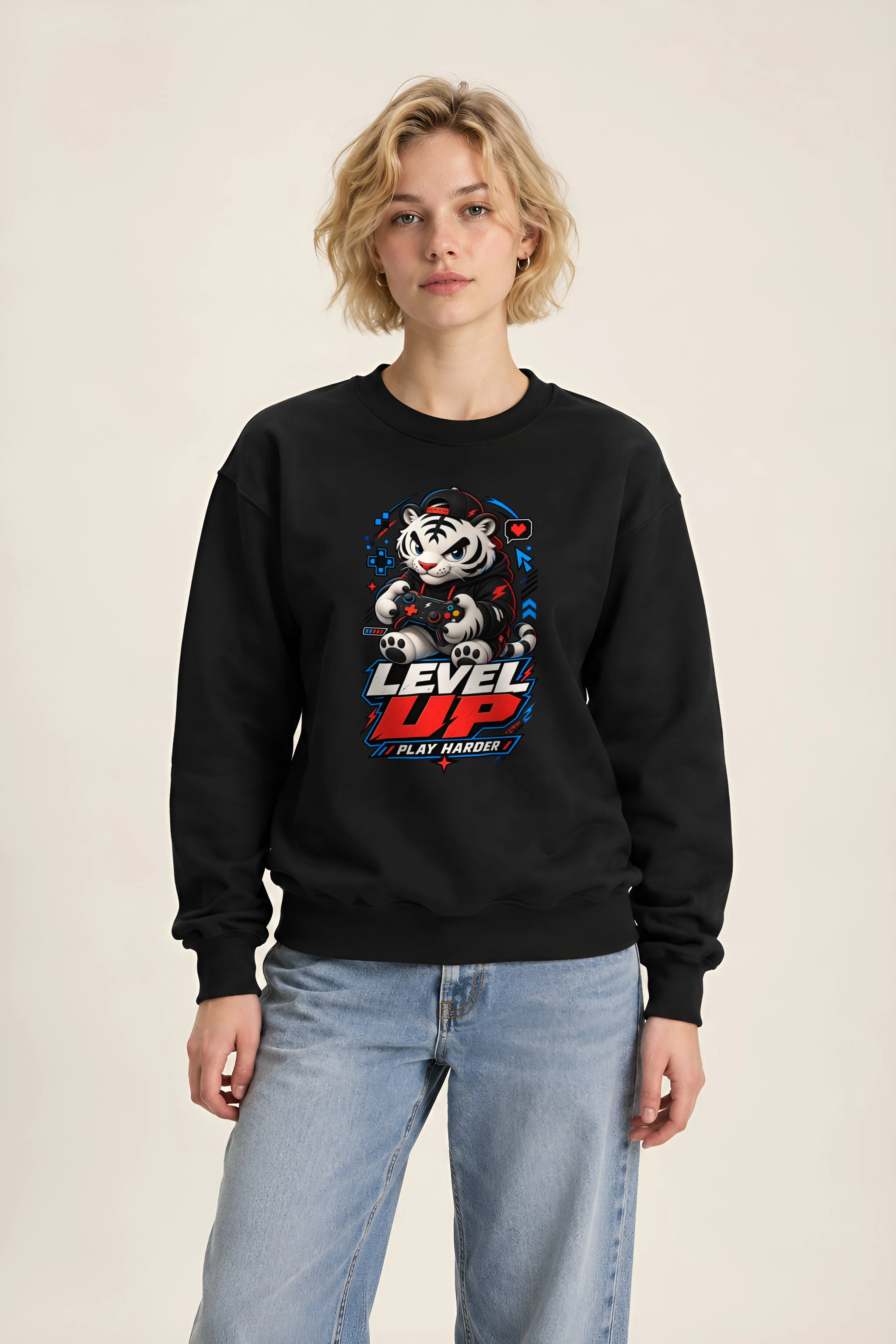 "Level Up" 1 Crewneck Sweatshirt