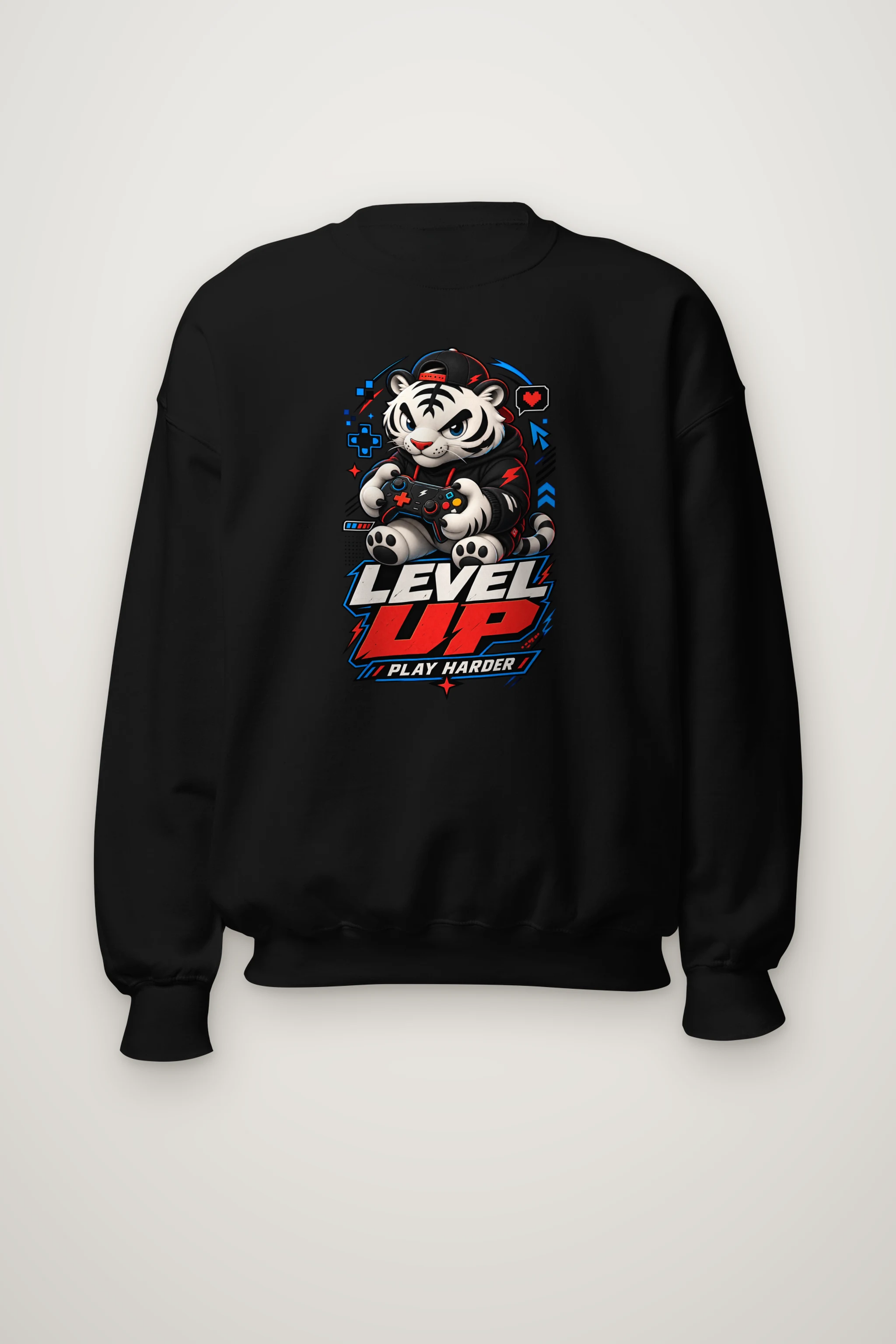 "Level Up" Heavy Blend Unisex Crewneck Sweatshirt